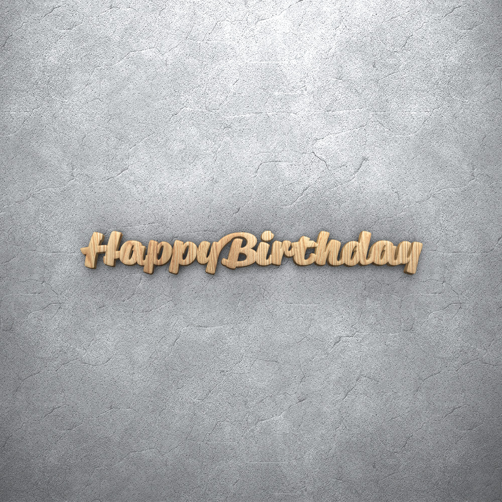 Happy birthday design template - Cut Files